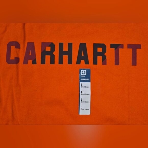 Carhartt Force Relaxed Fit Midweight Short-Sleeve Block Logo Graphic T-Shirt - Picture 7 of 11